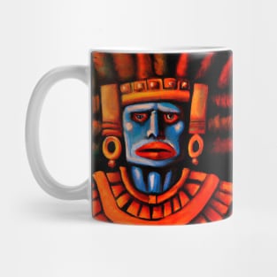 Aztek God Red Mug